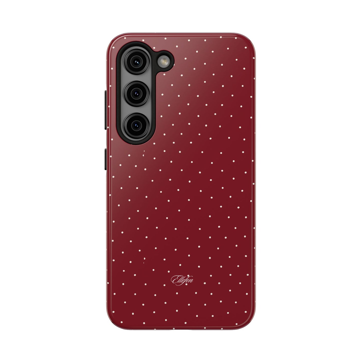 Maroon Polka Dots Tough Case