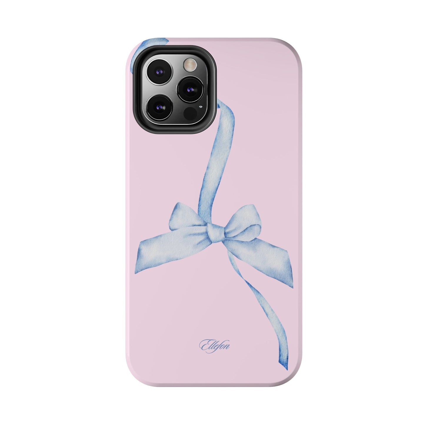 Blue Bow Pink Tough Case