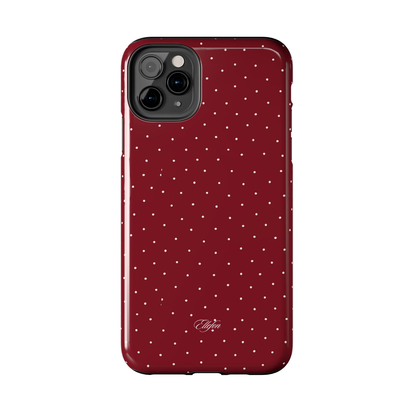 Maroon Polka Dots Tough Case