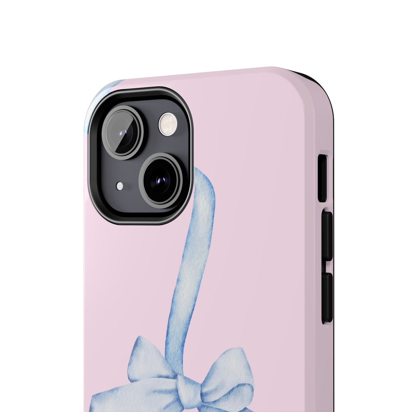 Blue Bow Pink Tough Case