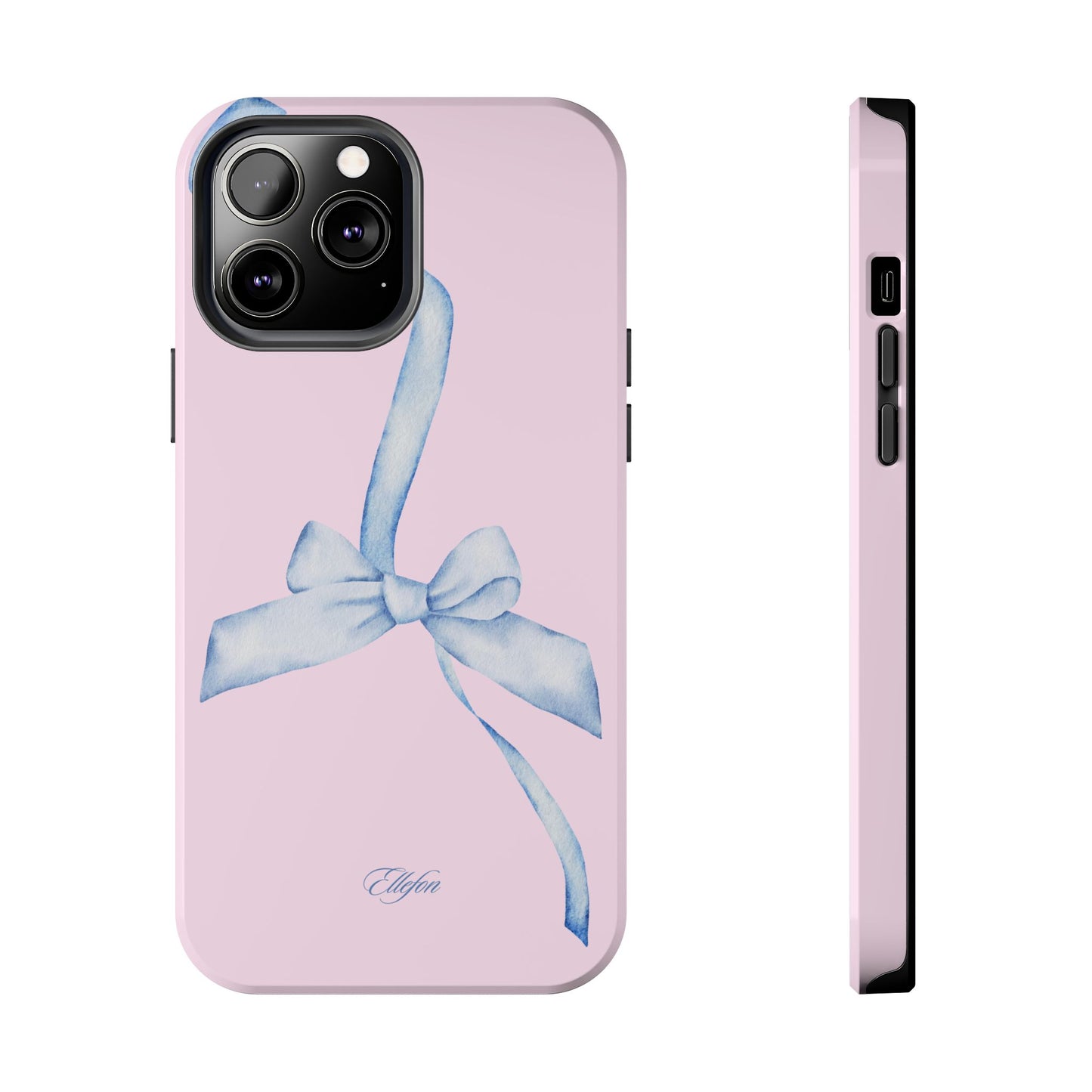 Blue Bow Pink Tough Case