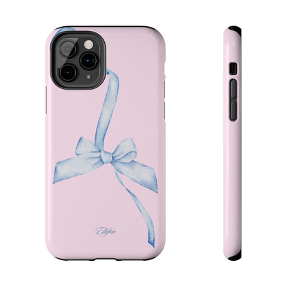 Blue Bow Pink Tough Case