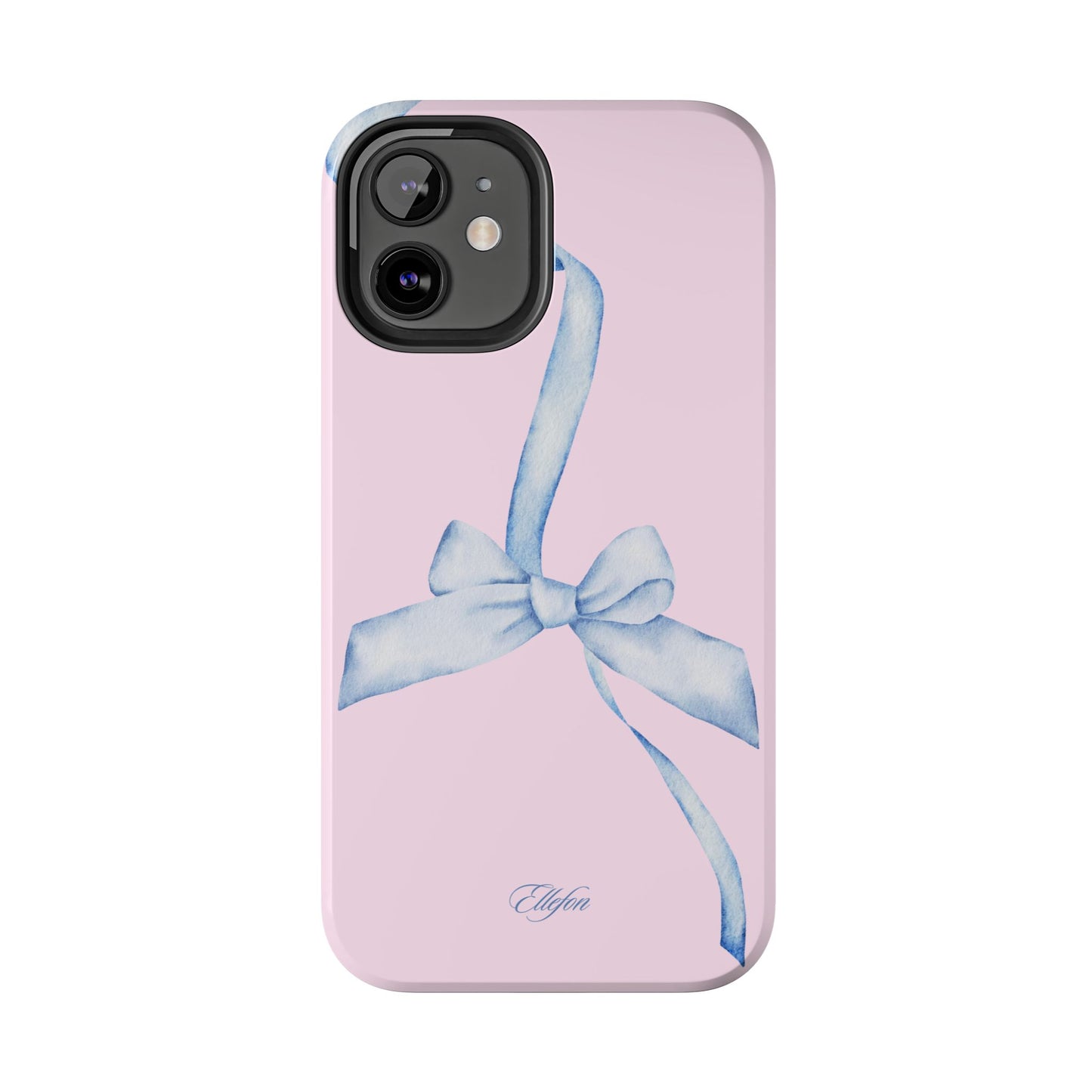 Blue Bow Pink Tough Case