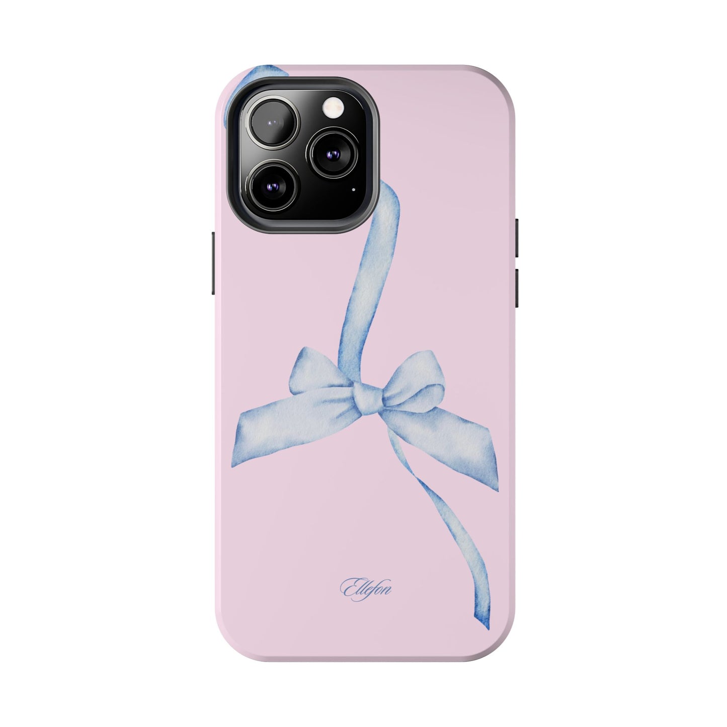 Blue Bow Pink Tough Case