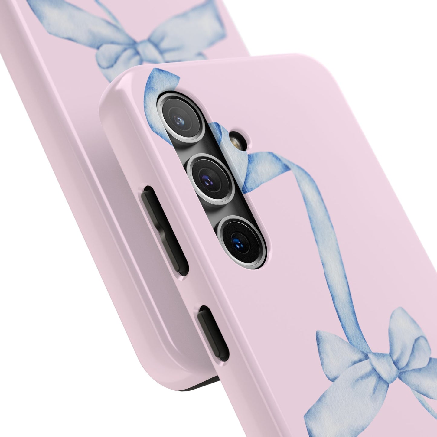 Blue Bow Pink Tough Case