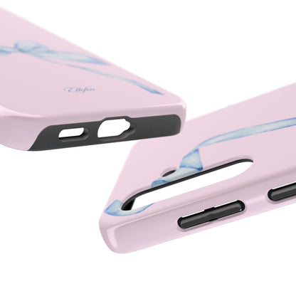 Blue Bow Pink Tough Case