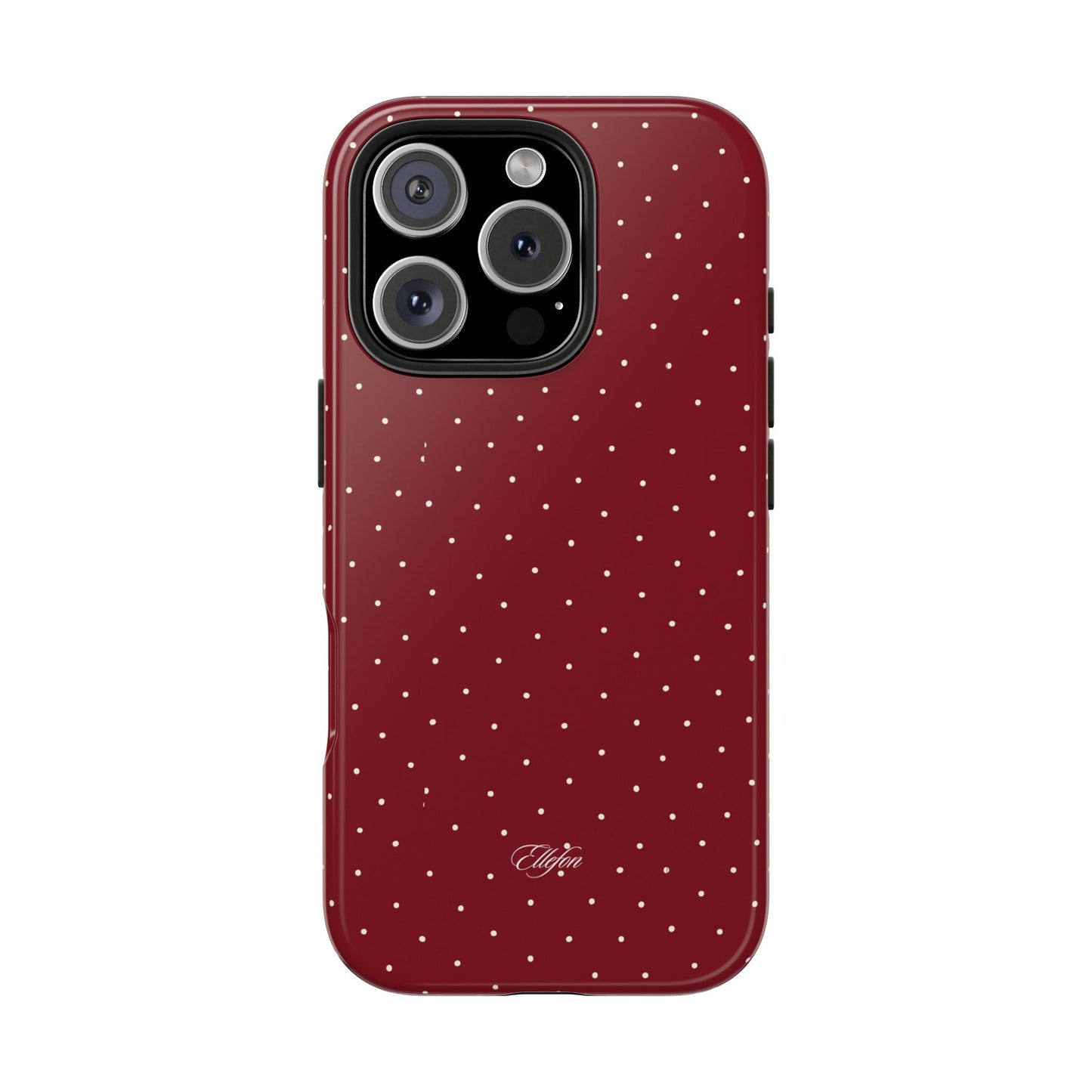 Maroon Polka Dots Tough Case