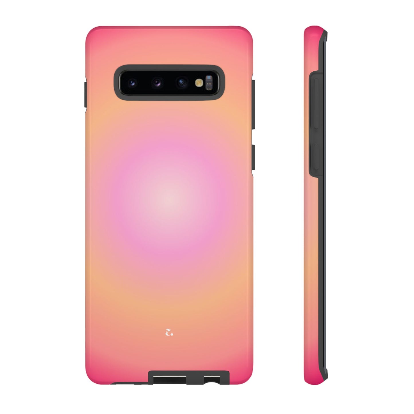 Orange Aura Tough Phone Case