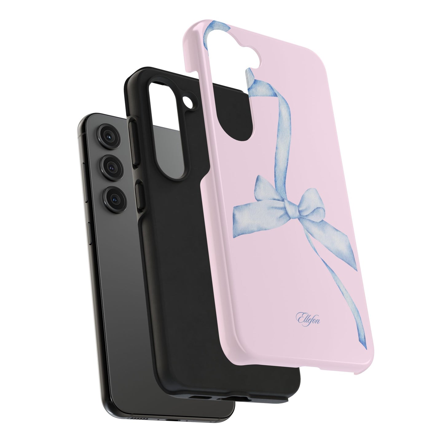 Blue Bow Pink Tough Case