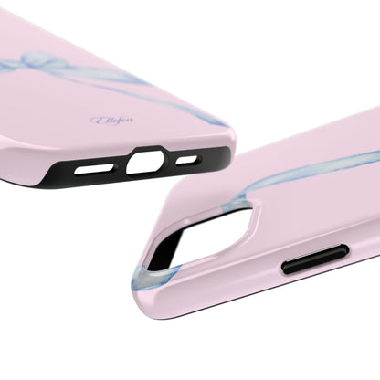 Blue Bow Pink Tough Case