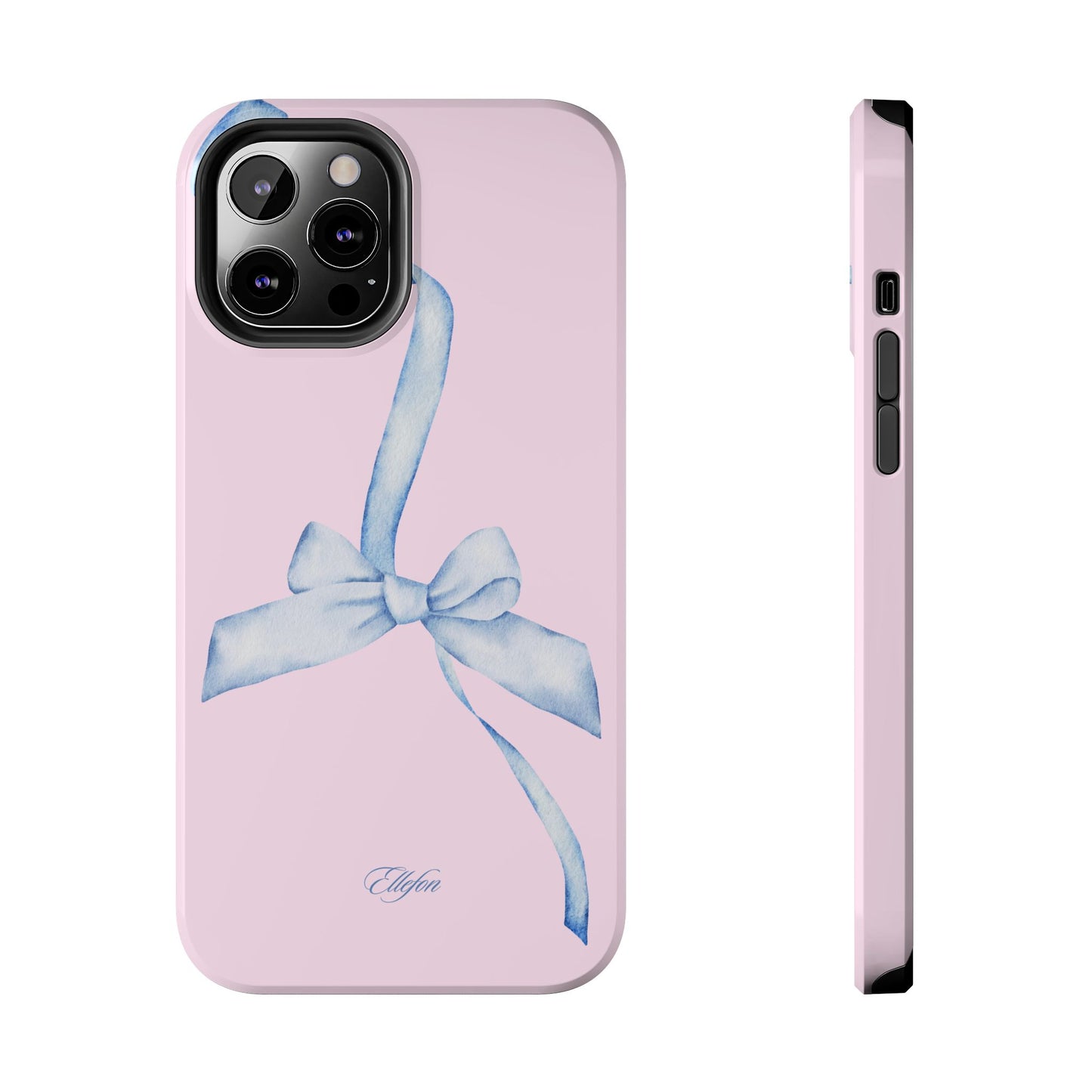 Blue Bow Pink Tough Case