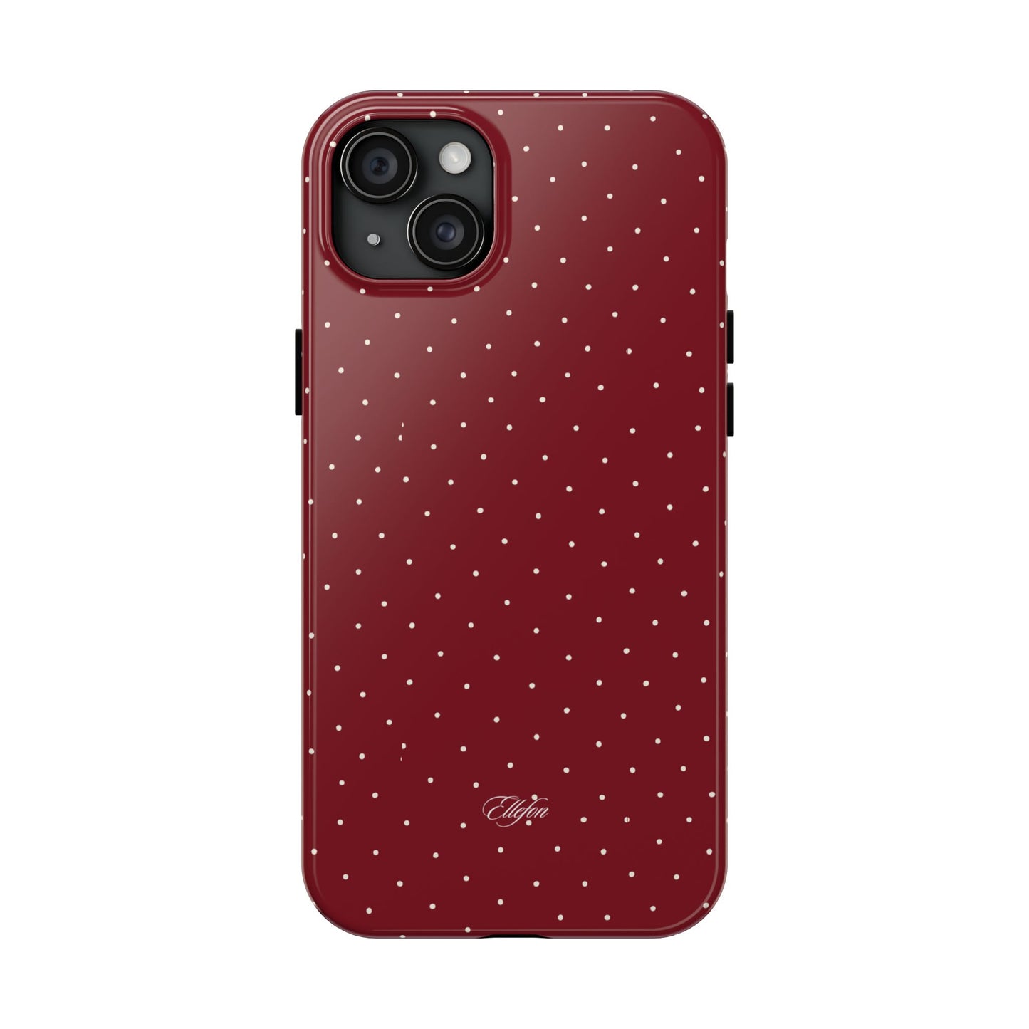 Maroon Polka Dots Tough Case