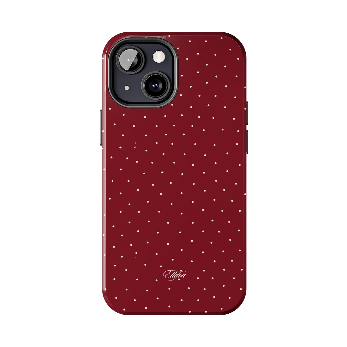 Maroon Polka Dots Tough Case