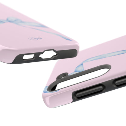 Blue Bow Pink Tough Case