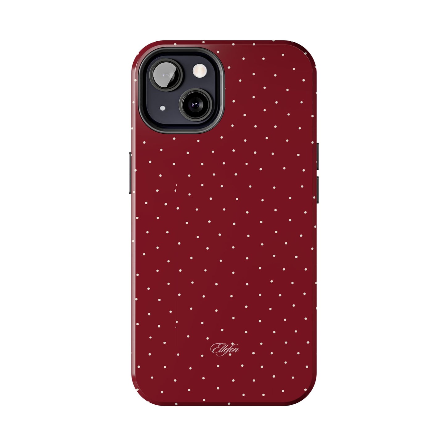 Maroon Polka Dots Tough Case