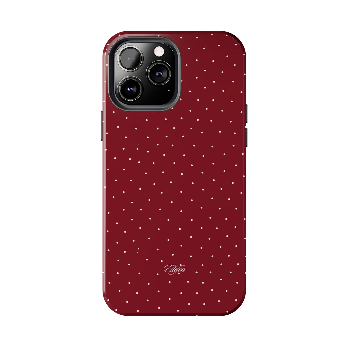 Maroon Polka Dots Tough Case