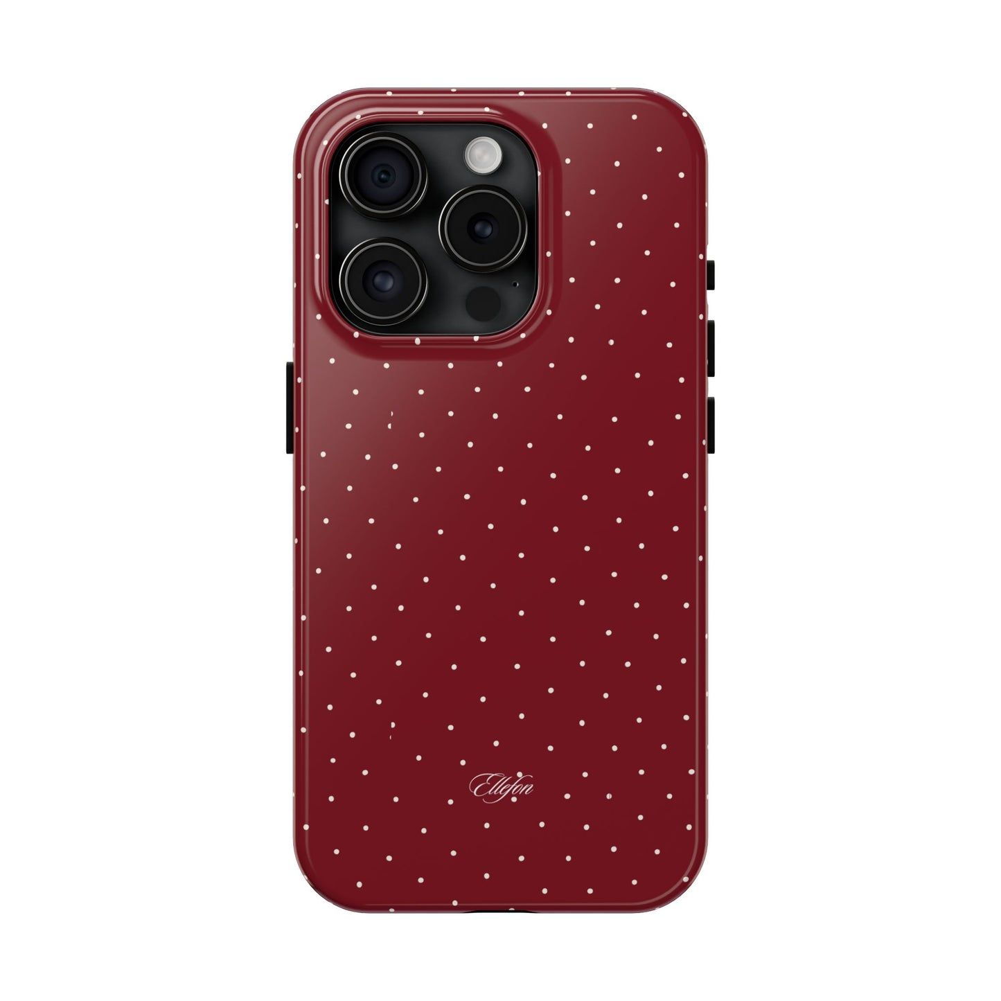 Maroon Polka Dots Tough Case