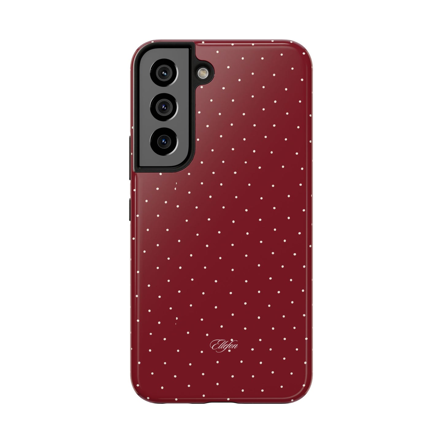 Maroon Polka Dots Tough Case