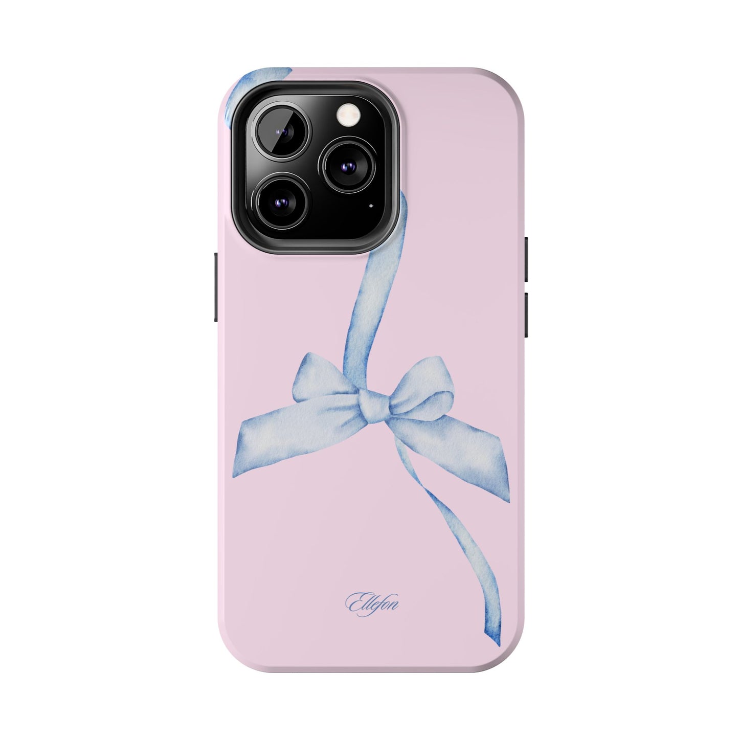 Blue Bow Pink Tough Case