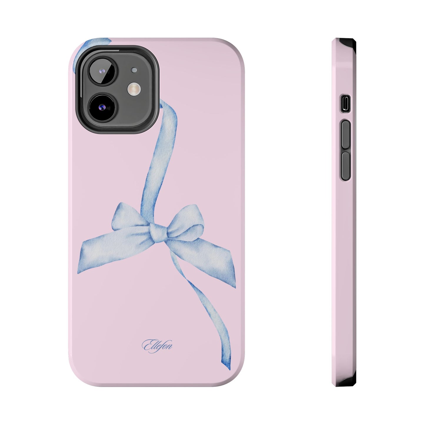 Blue Bow Pink Tough Case