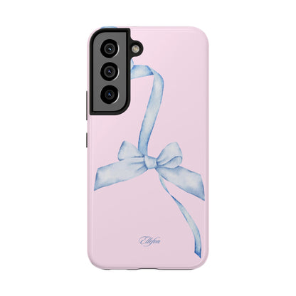 Blue Bow Pink Tough Case