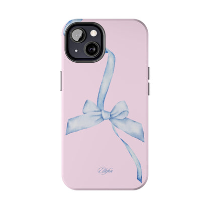 Blue Bow Pink Tough Case