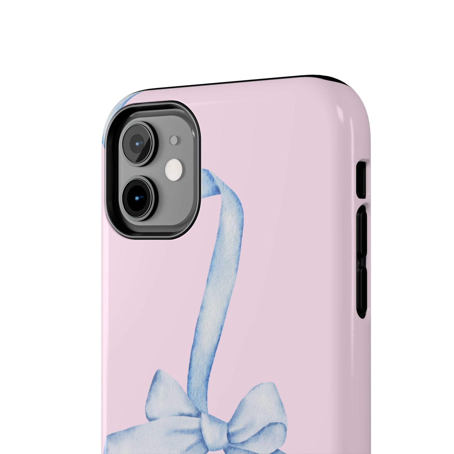 Blue Bow Pink Tough Case