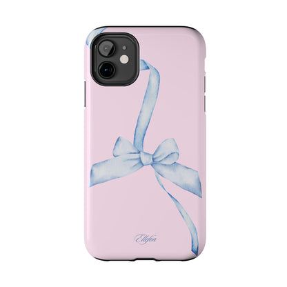 Blue Bow Pink Tough Case