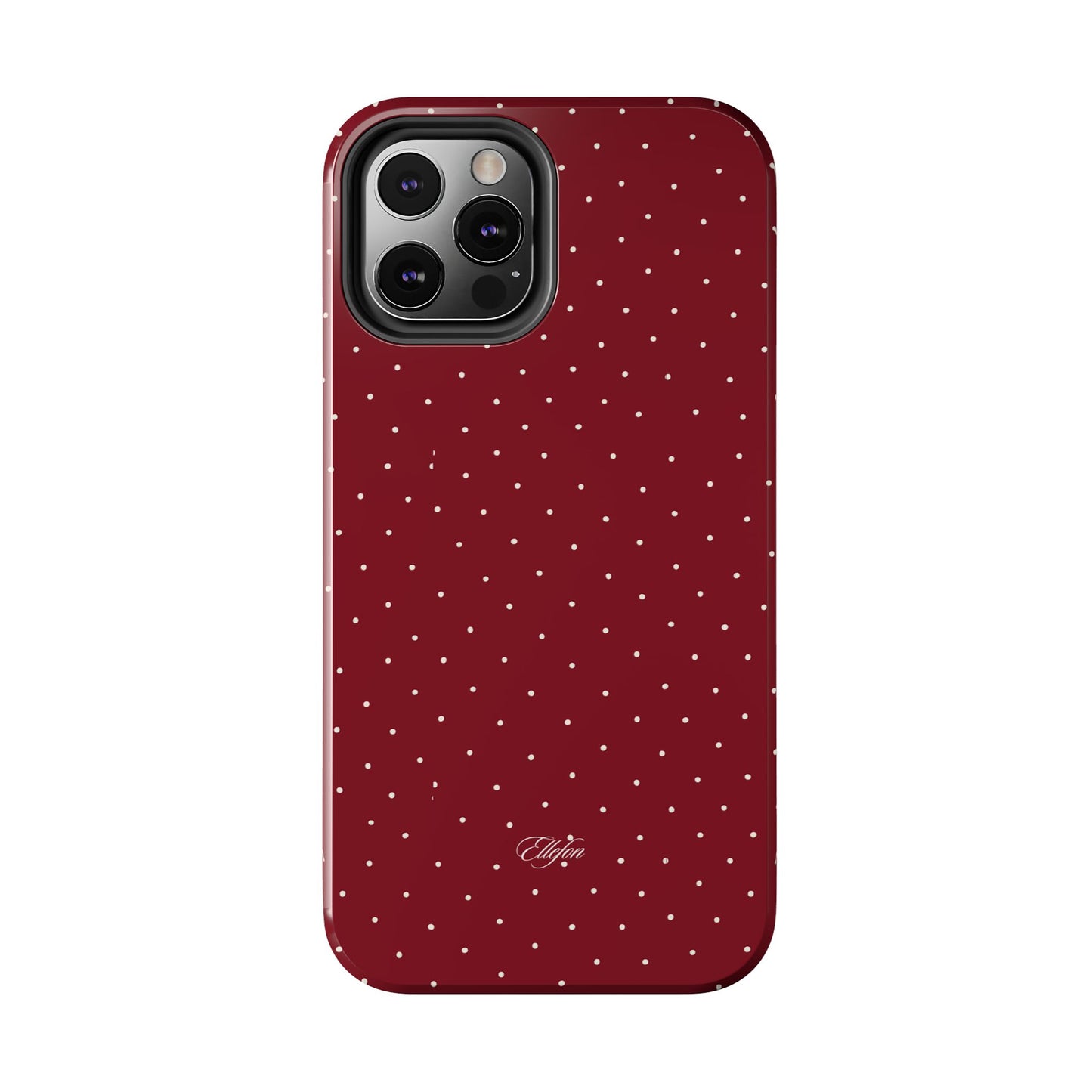 Maroon Polka Dots Tough Case