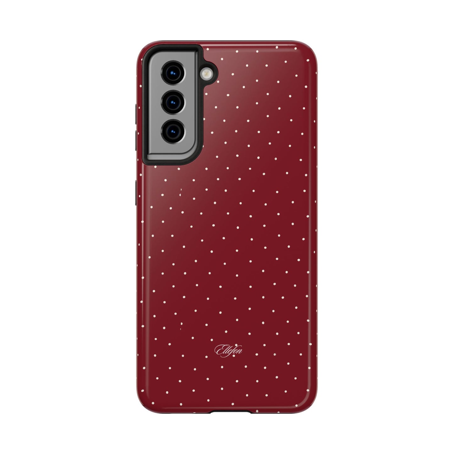 Maroon Polka Dots Tough Case