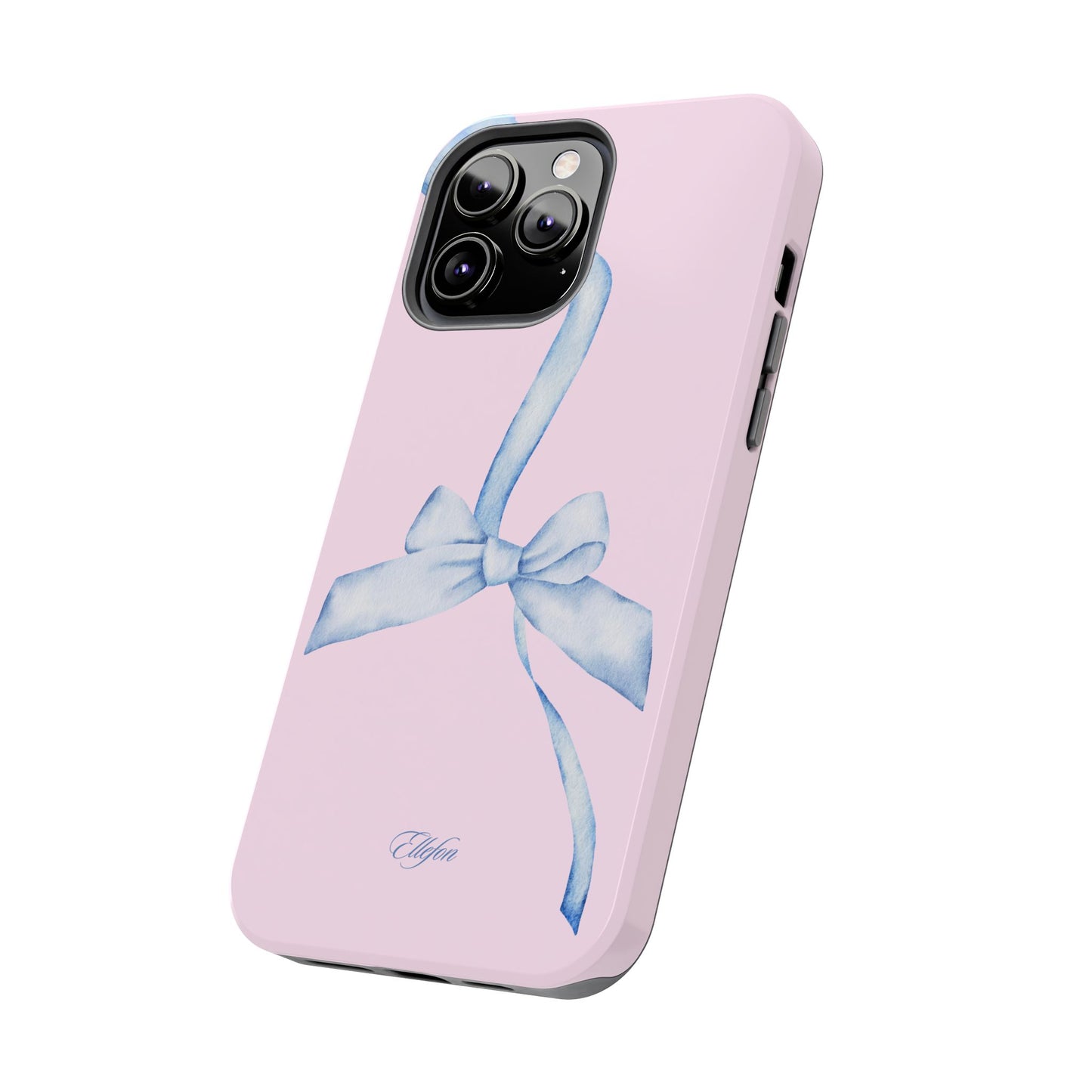 Blue Bow Pink Tough Case