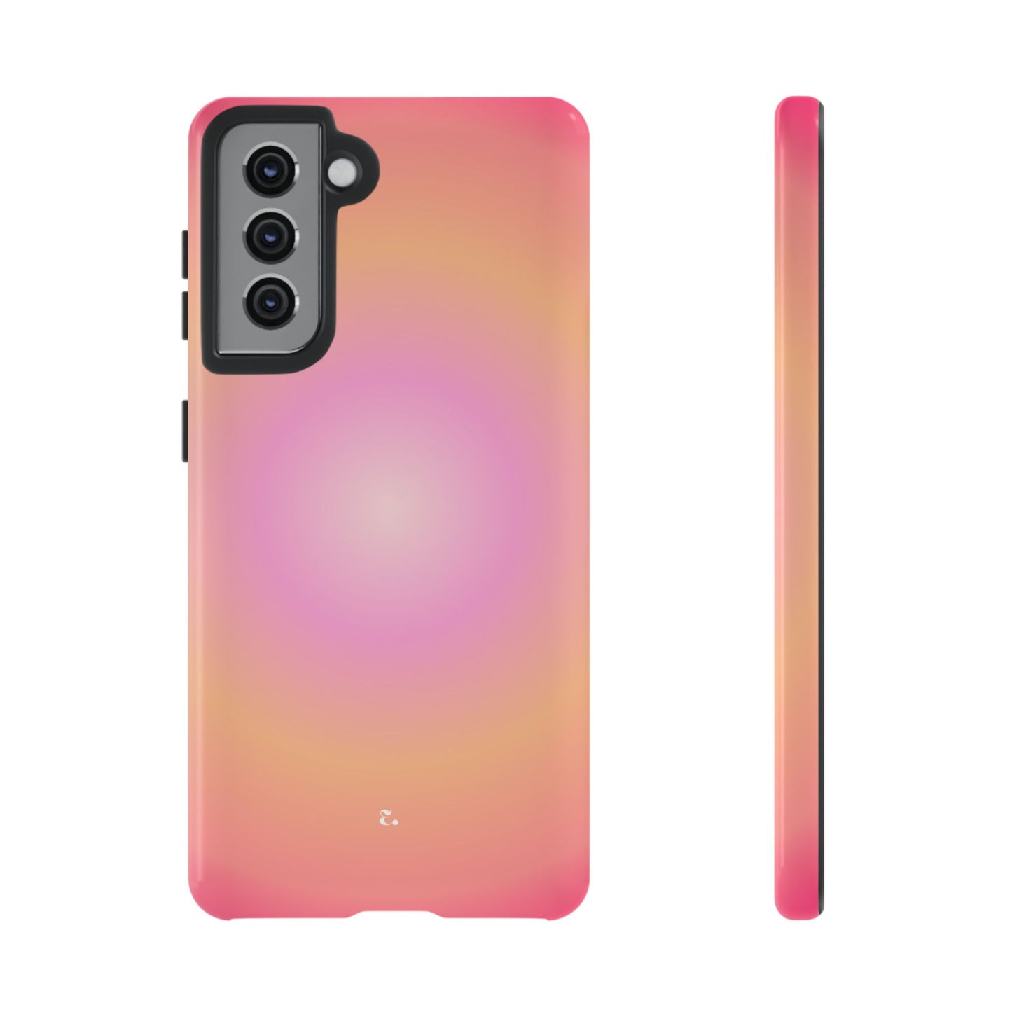 Orange Aura Tough Phone Case