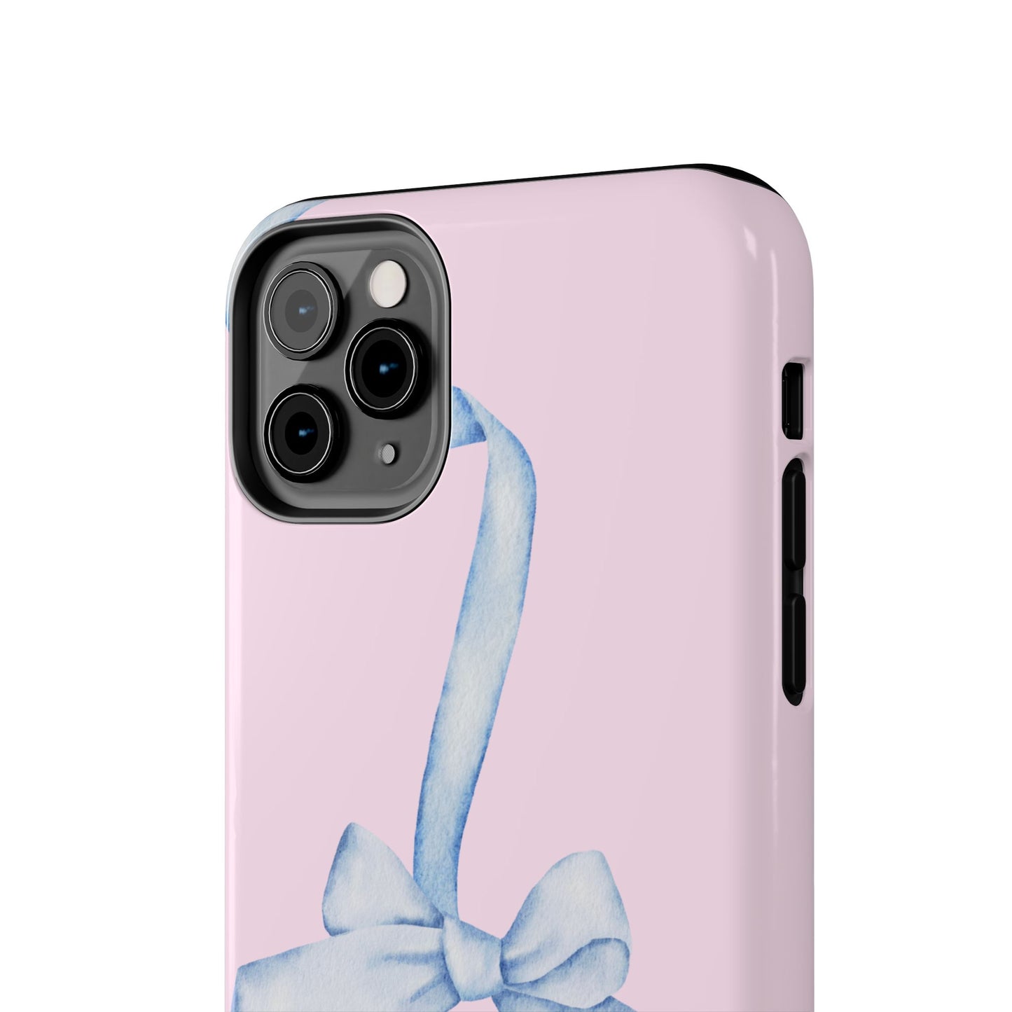 Blue Bow Pink Tough Case