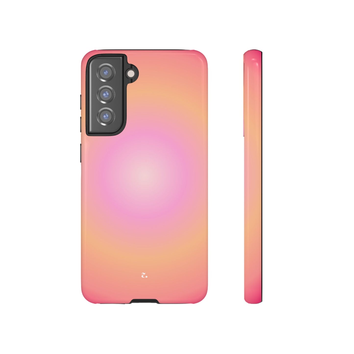 Orange Aura Tough Phone Case