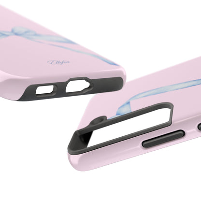 Blue Bow Pink Tough Case