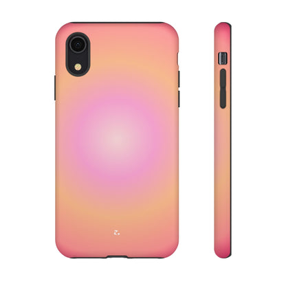 Orange Aura Tough Phone Case