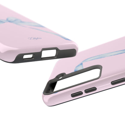 Blue Bow Pink Tough Case