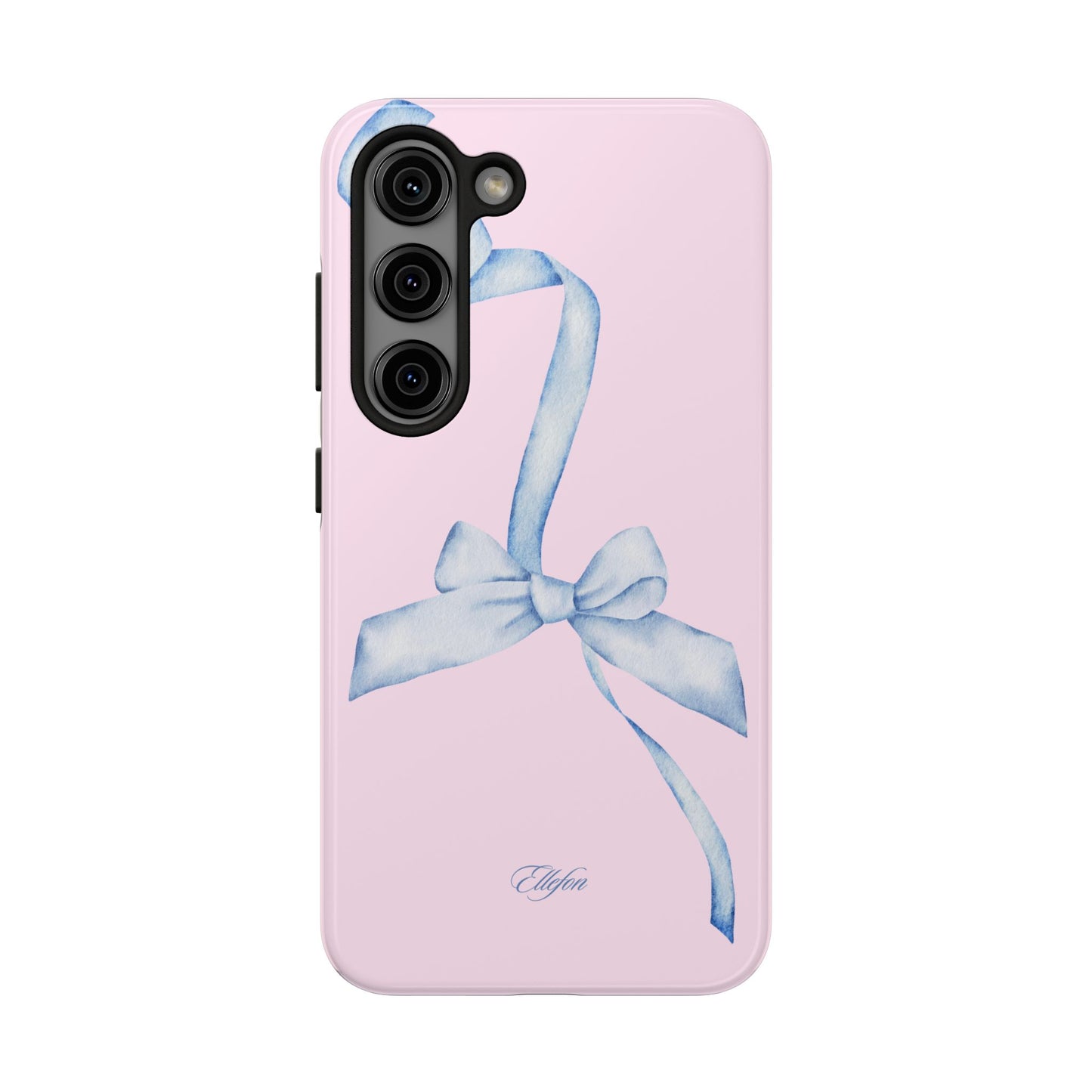 Blue Bow Pink Tough Case